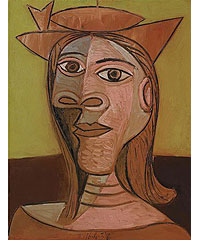 Картина Пабло Пикассо "Женщина в шляпе" уйдет с молотка на майских торгах Christie’s